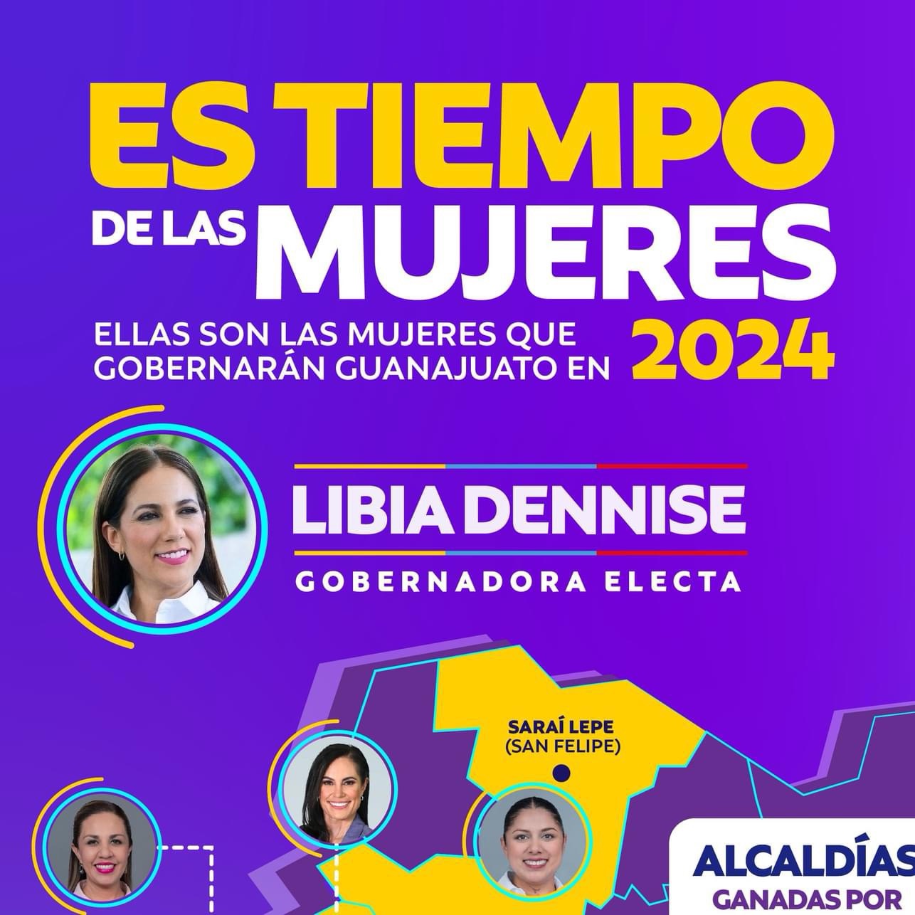 La gobernadora electa de Guanajuato presenta orgullosa a las mujeres ...
